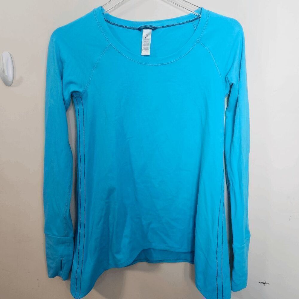 Ivivva Fly Tech Long Sleeve Shirt #31975 Girls's Blue Size 14